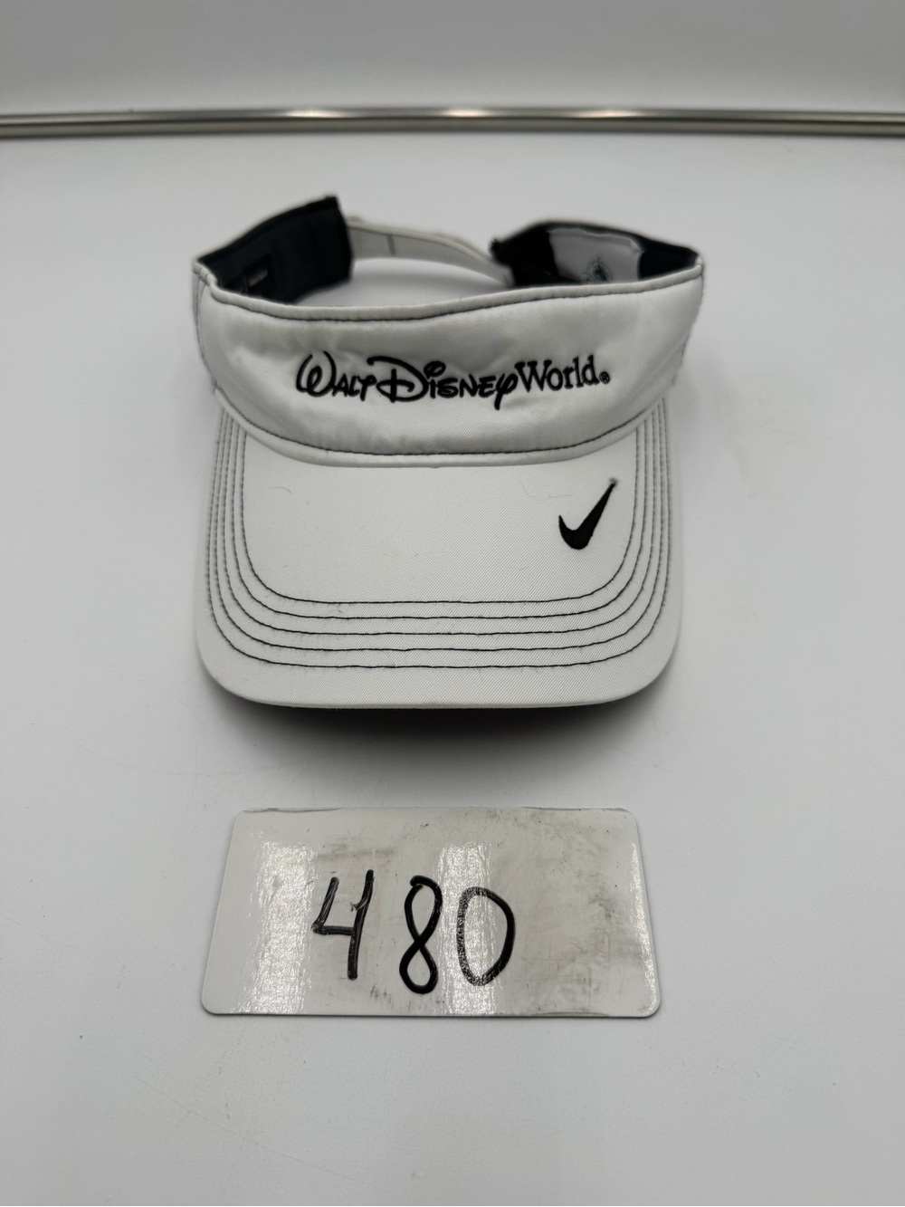 Nike Dri-FIT Walt Disney World Visor Adult Unisex White Black Adjustable Hat